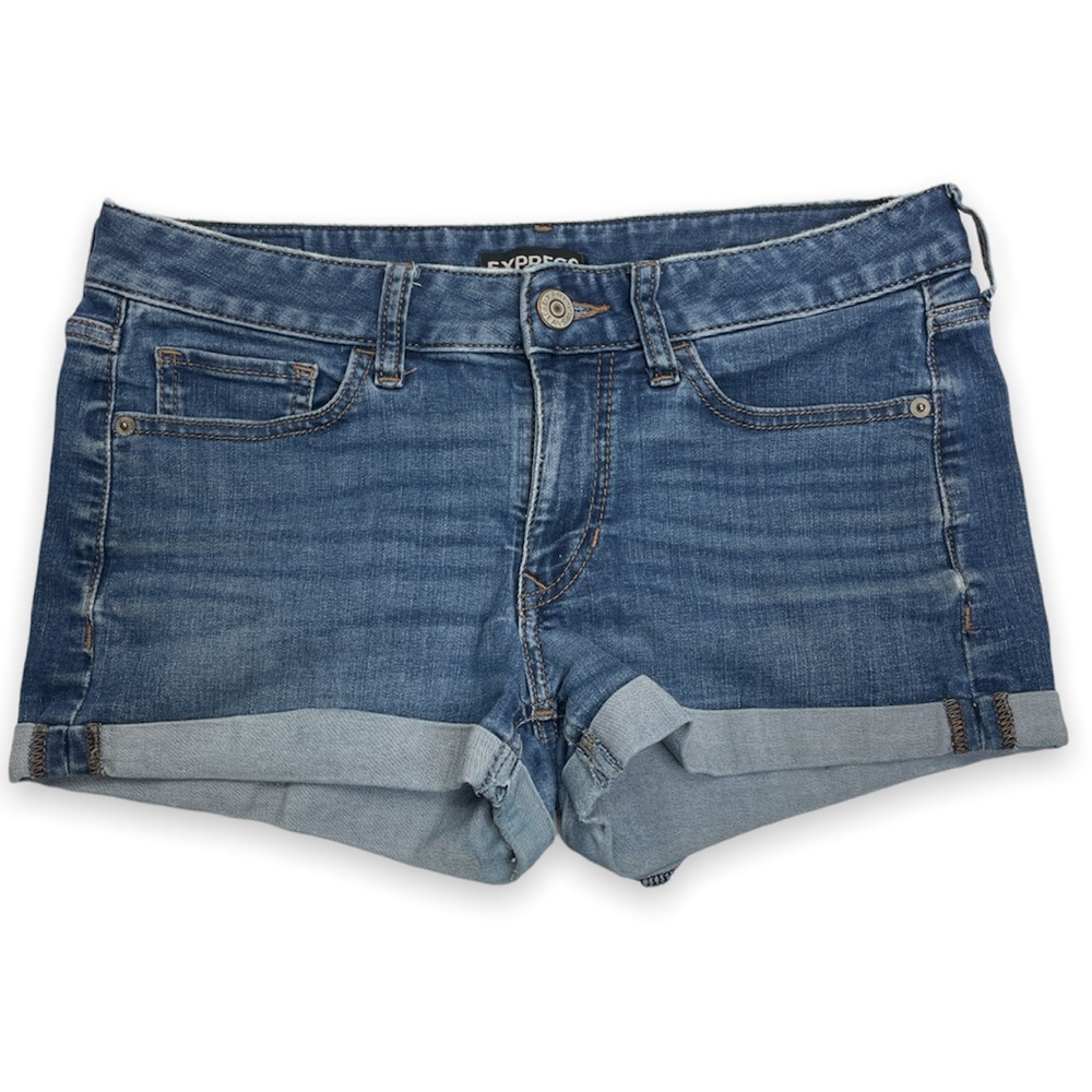 Express Shortie Low Rise Jean Shorts Size 6